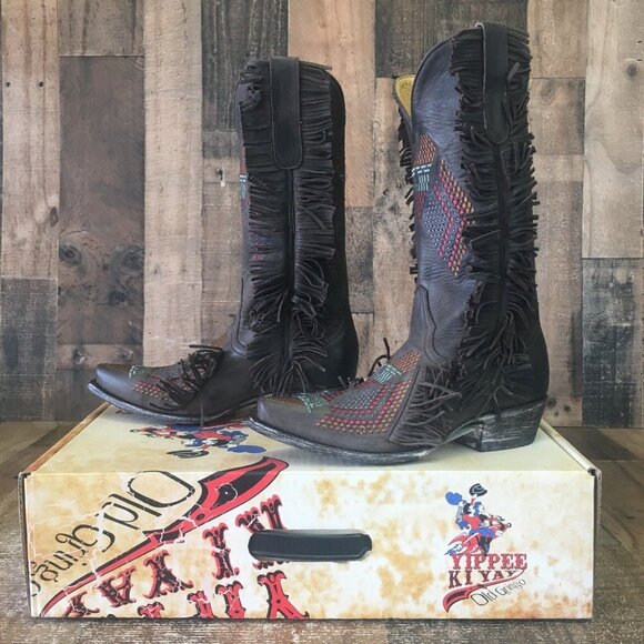 Old Gringo Tribu YL265-3 Cowboy Boots Womens 7 B - Picture 1 of 12